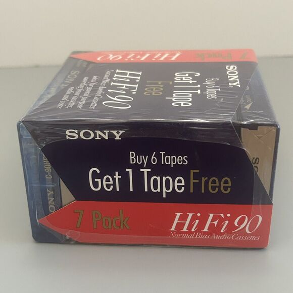 Sony Audio Cassettes HF High Fidelity 90 Minute Blank Recording Pack Of 7 - Picture 4 of 6